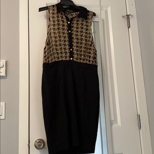 Forever 21 Houndstooth top and black bottom dress
